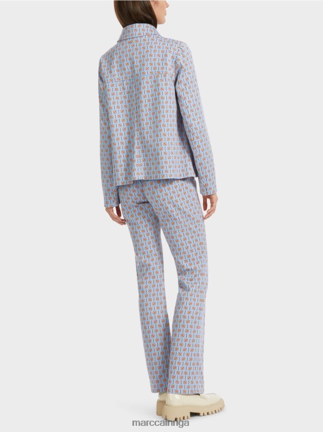 apģērbs tumšas vasaras debesis VRBHXD322 Marc Cain jaka nedaudz uzliesmotā formā