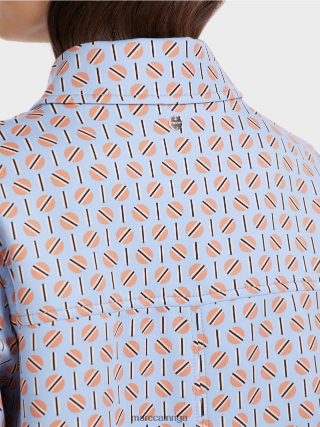 apģērbs tumšas vasaras debesis VRBHXD322 Marc Cain jaka nedaudz uzliesmotā formā