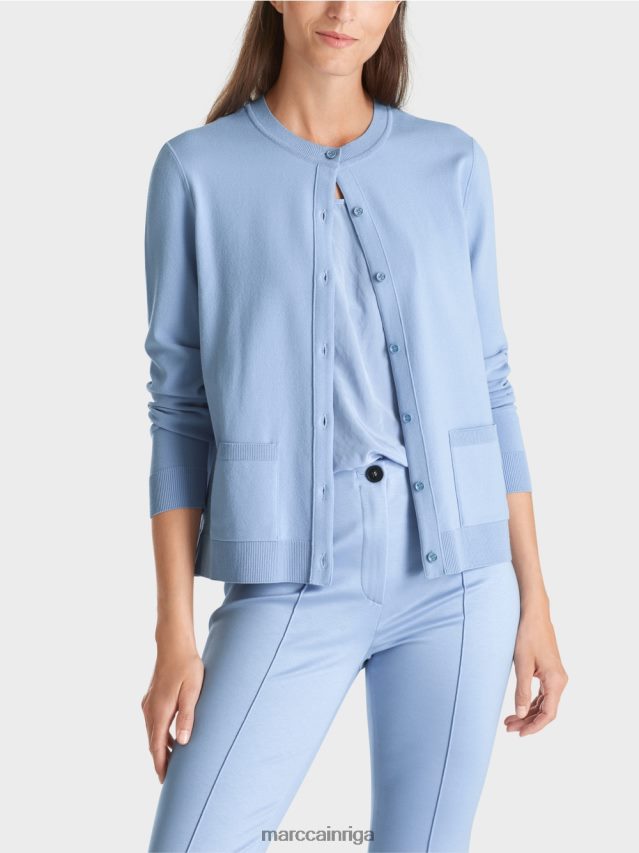 apģērbs tumšas vasaras debesis VRBHXD352 Marc Cain jaka \"pārdomājiet kopā\"