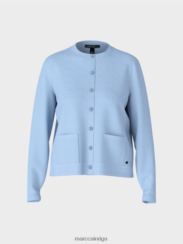 apģērbs tumšas vasaras debesis VRBHXD352 Marc Cain jaka \"pārdomājiet kopā\"