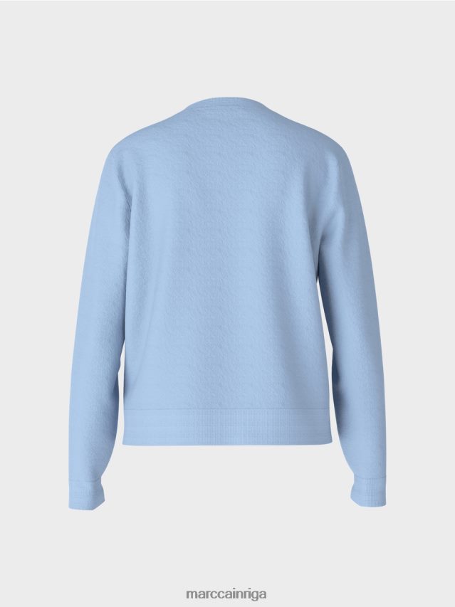 apģērbs tumšas vasaras debesis VRBHXD352 Marc Cain jaka \"pārdomājiet kopā\"