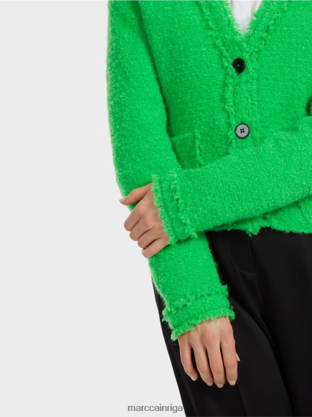 apģērbs tumši ābolu zaļš VRBHXD310 Marc Cain jaka, adīta Vācijā