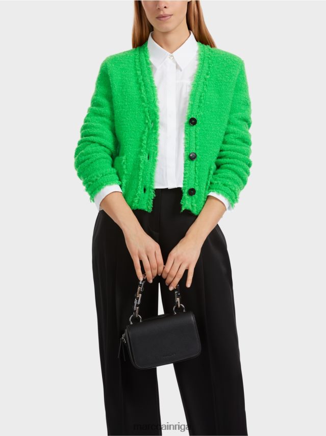 apģērbs tumši ābolu zaļš VRBHXD310 Marc Cain jaka, adīta Vācijā