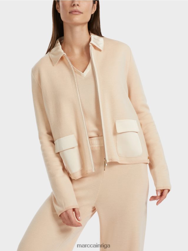 apģērbs tumšs krēms VRBHXD319 Marc Cain jaka adīta Vācijā