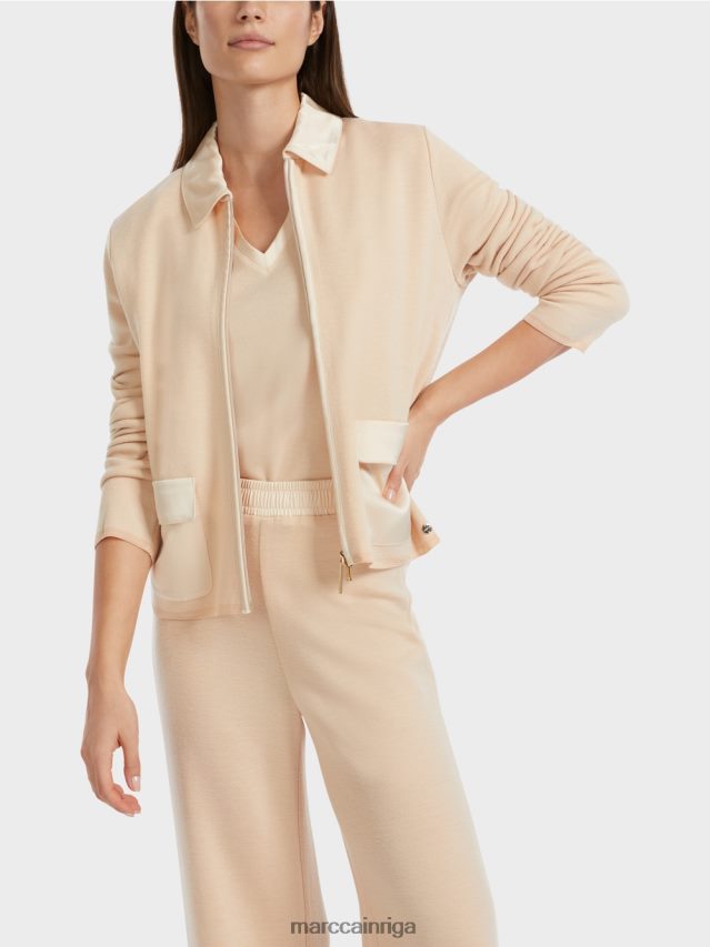 apģērbs tumšs krēms VRBHXD319 Marc Cain jaka adīta Vācijā