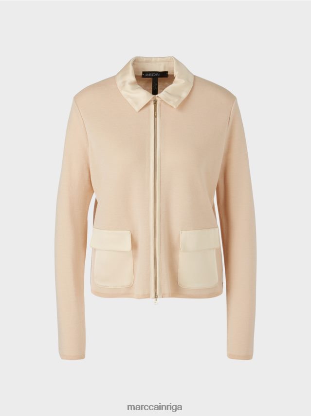 apģērbs tumšs krēms VRBHXD319 Marc Cain jaka adīta Vācijā