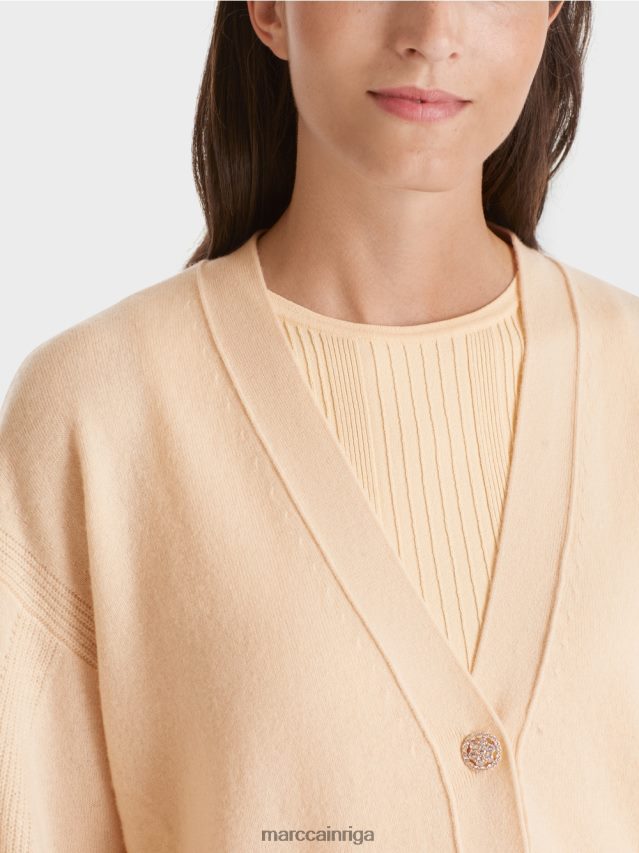 apģērbs tumšs krēms VRBHXD321 Marc Cain jaka \"pārdomājiet kopā\"