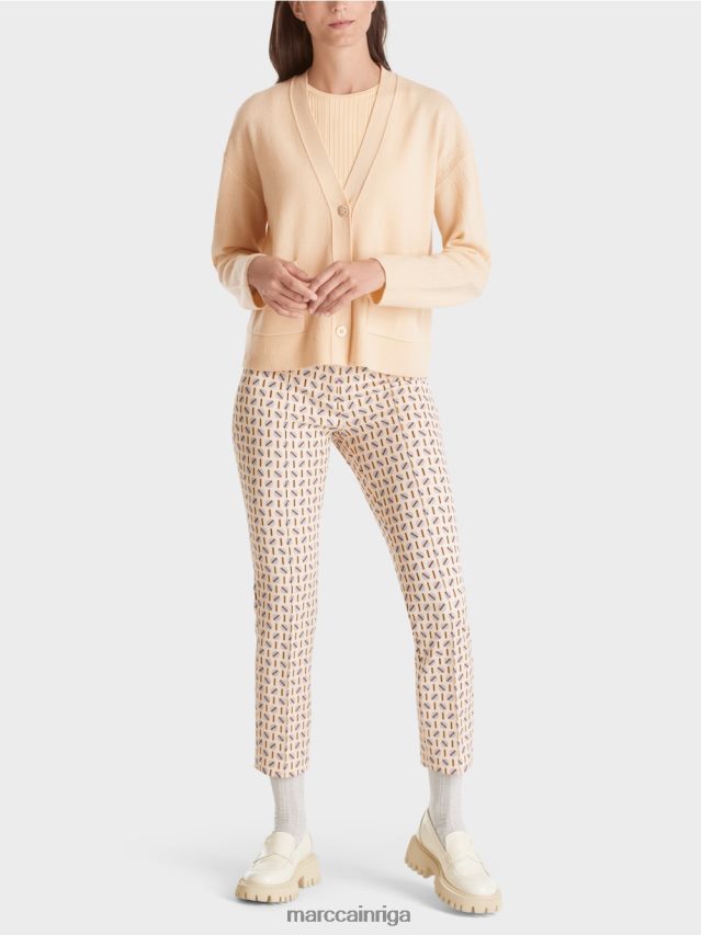 apģērbs tumšs krēms VRBHXD321 Marc Cain jaka \"pārdomājiet kopā\"