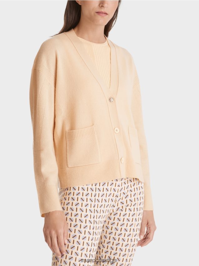 apģērbs tumšs krēms VRBHXD321 Marc Cain jaka \"pārdomājiet kopā\"