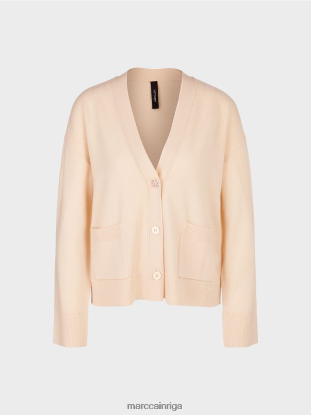 apģērbs tumšs krēms VRBHXD321 Marc Cain jaka \"pārdomājiet kopā\"