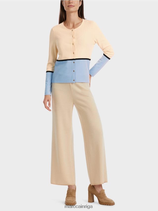 apģērbs tumšs krēms VRBHXD323 Marc Cain krāsains "pārdomāt kopā" ​​jaka