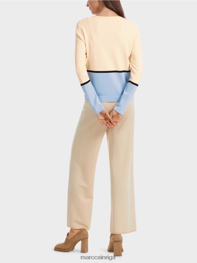 apģērbs tumšs krēms VRBHXD323 Marc Cain krāsains \"pārdomāt kopā\" ​​jaka