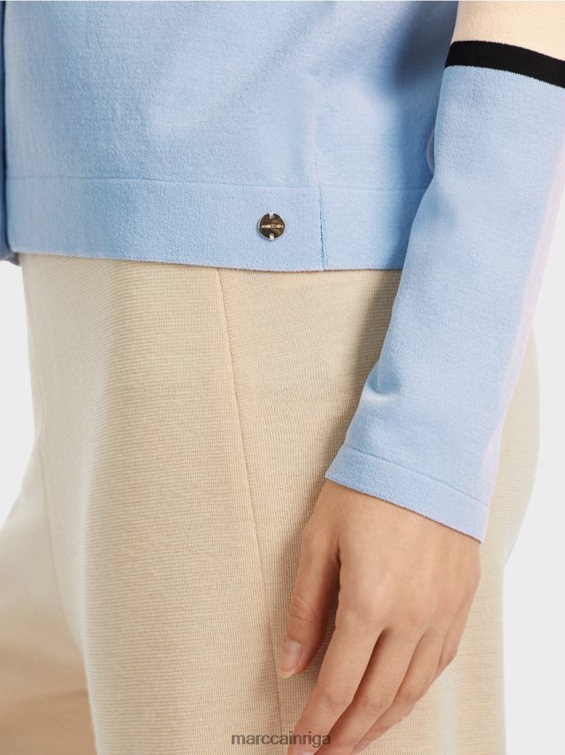 apģērbs tumšs krēms VRBHXD323 Marc Cain krāsains \"pārdomāt kopā\" ​​jaka