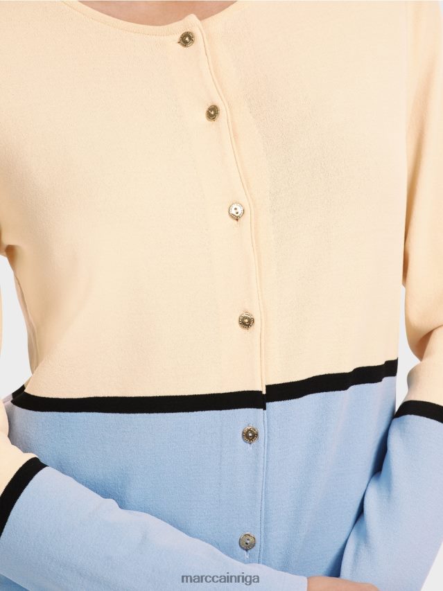 apģērbs tumšs krēms VRBHXD323 Marc Cain krāsains \"pārdomāt kopā\" ​​jaka