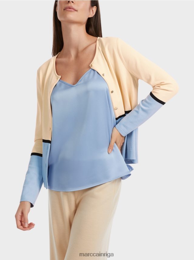 apģērbs tumšs krēms VRBHXD323 Marc Cain krāsains \"pārdomāt kopā\" ​​jaka