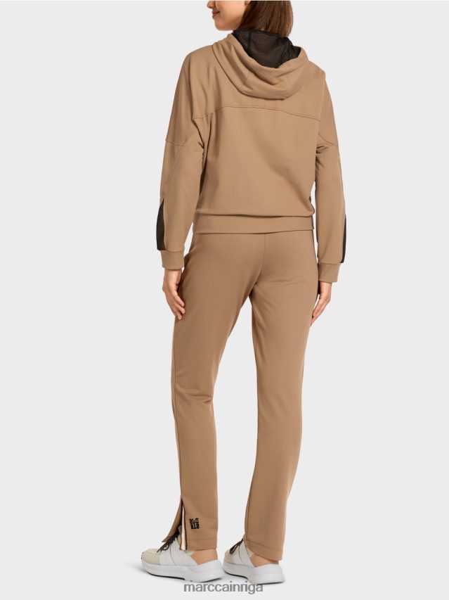 apģērbs viegla kafija VRBHXD421 Marc Cain olas formas sporta krekla jaka