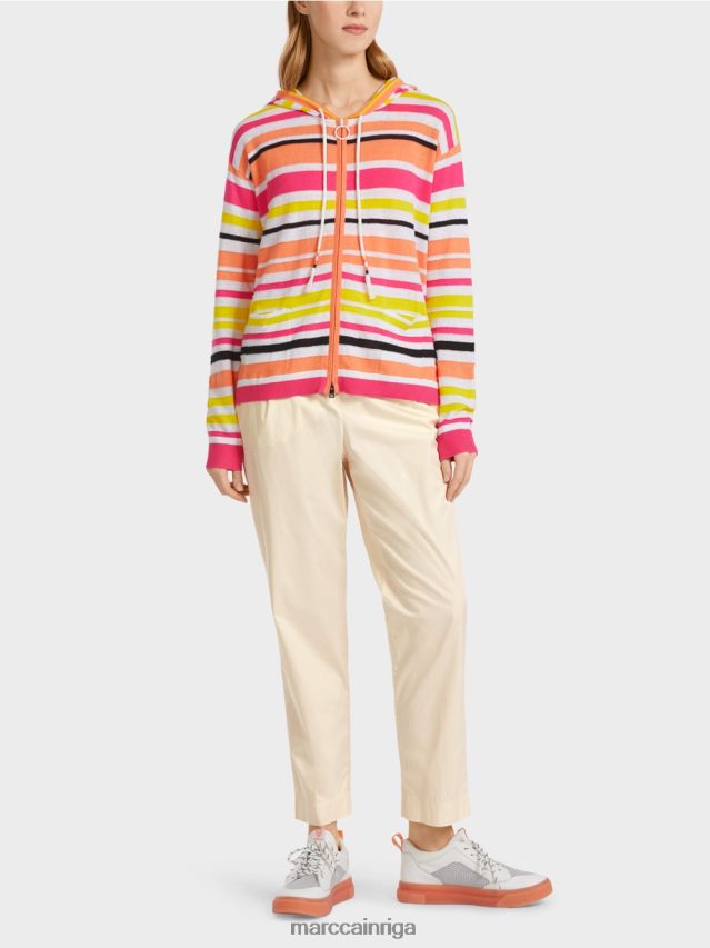 apģērbs viegla limeade VRBHXD367 Marc Cain sportisks jaciņš ar svītrām