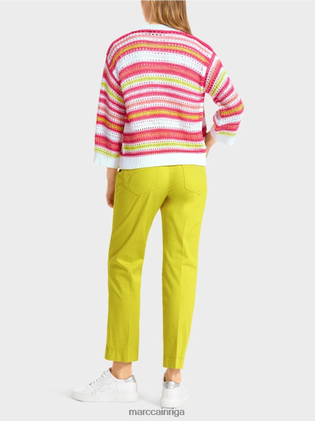 apģērbs viegla limeade VRBHXD368 Marc Cain svītraina jaka \"adīts Vācijā\"