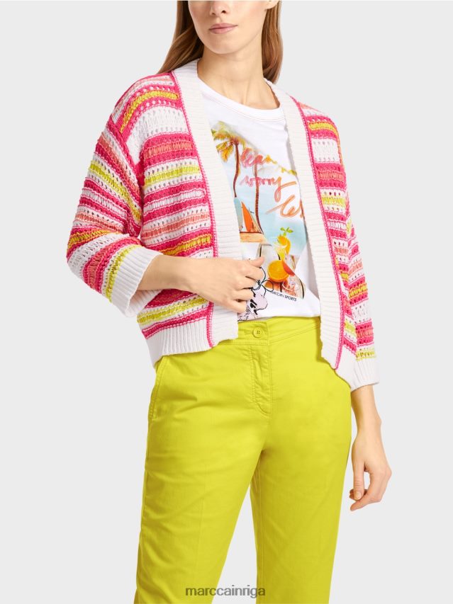 apģērbs viegla limeade VRBHXD368 Marc Cain svītraina jaka \"adīts Vācijā\"