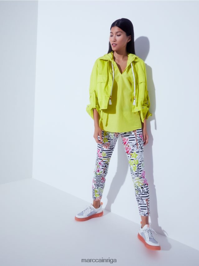 apģērbs viegla limeade VRBHXD369 Marc Cain viegla vasaras jaka ar bagāžas kabatām