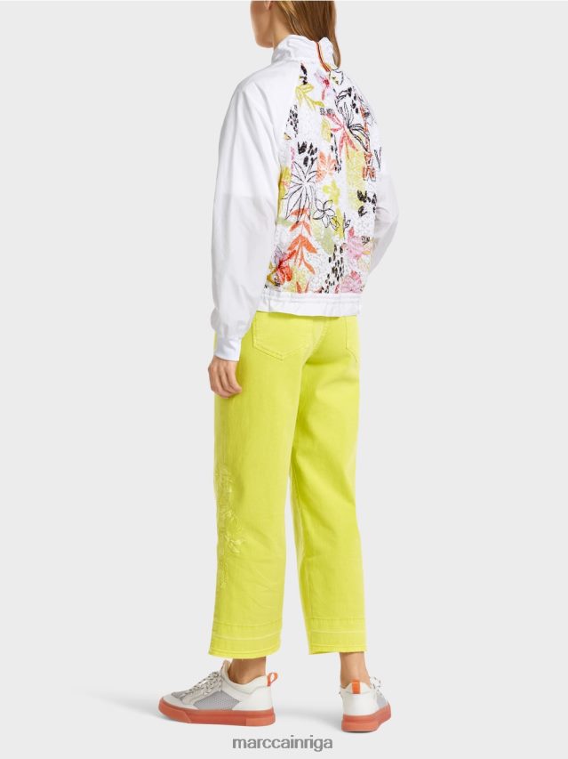 apģērbs viegla limeade VRBHXD372 Marc Cain jaka ar krāsainiem ieliktņiem