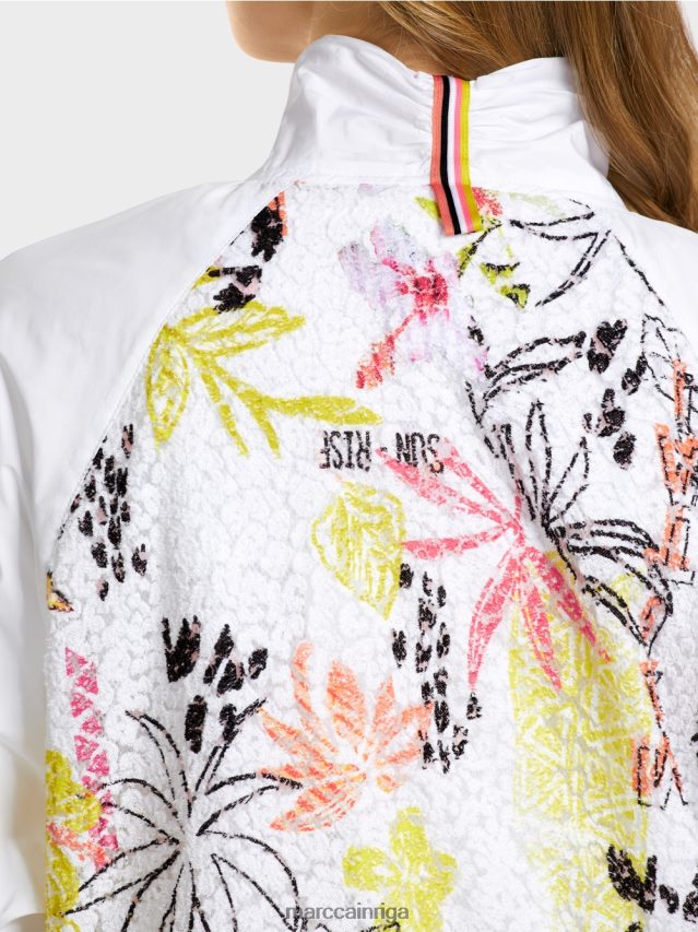 apģērbs viegla limeade VRBHXD372 Marc Cain jaka ar krāsainiem ieliktņiem