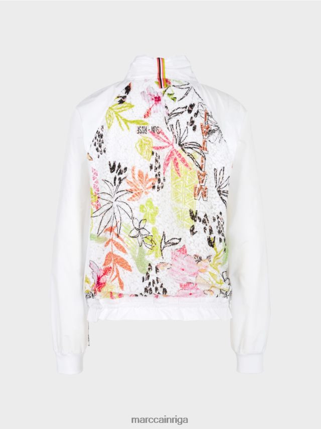 apģērbs viegla limeade VRBHXD372 Marc Cain jaka ar krāsainiem ieliktņiem