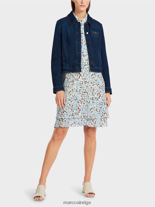 apģērbs vintage indigo VRBHXD444 Marc Cain "pārdomāt kopā" ​​džinsa jaka