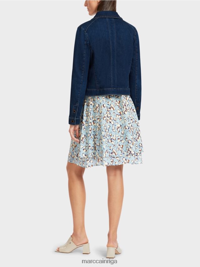 apģērbs vintage indigo VRBHXD444 Marc Cain \"pārdomāt kopā\" ​​džinsa jaka