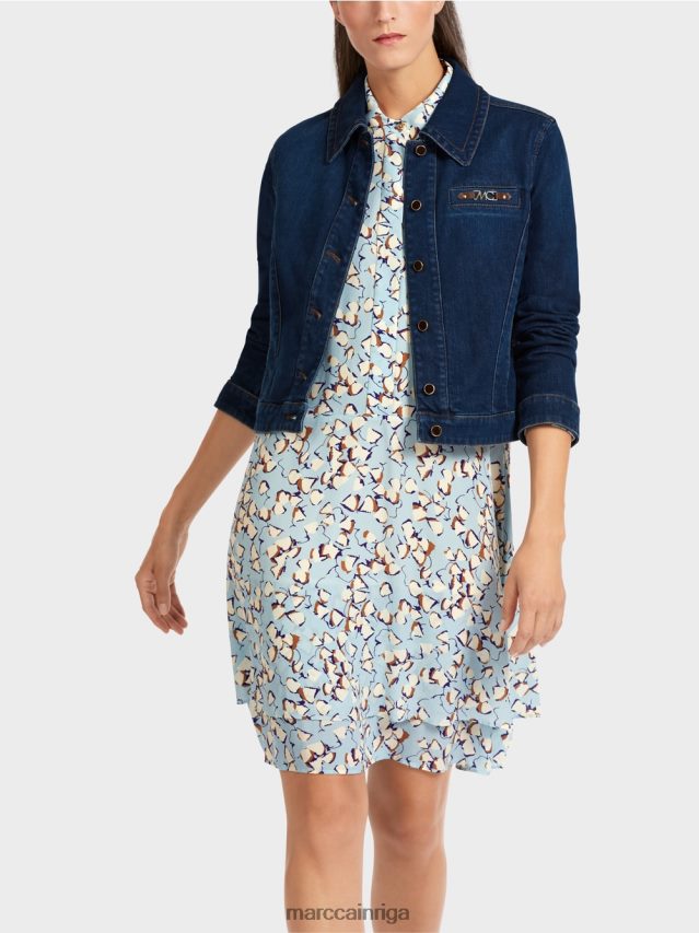 apģērbs vintage indigo VRBHXD444 Marc Cain \"pārdomāt kopā\" ​​džinsa jaka