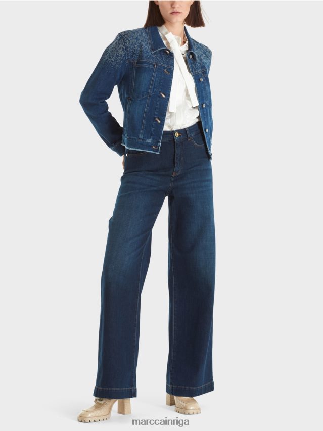 apģērbs vintage indigo VRBHXD455 Marc Cain "pārdomāt kopā" ​​džinsa jaka
