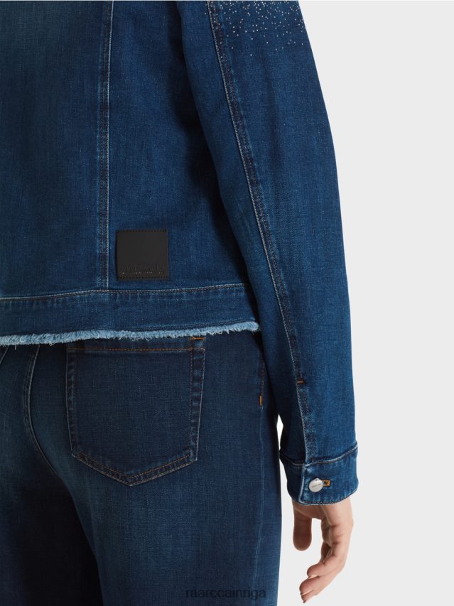 apģērbs vintage indigo VRBHXD455 Marc Cain \"pārdomāt kopā\" ​​džinsa jaka