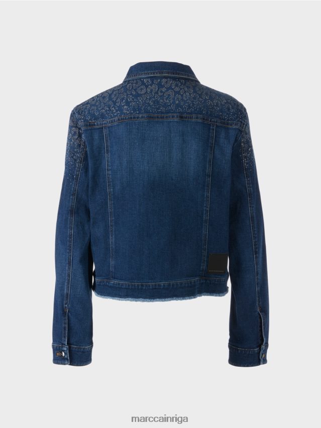 apģērbs vintage indigo VRBHXD455 Marc Cain \"pārdomāt kopā\" ​​džinsa jaka