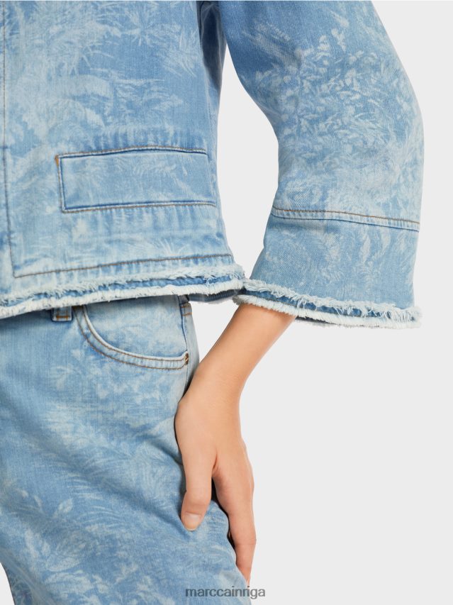 apģērbs vintage zils VRBHXD402 Marc Cain \"pārdomāt kopā\" ​​jaka