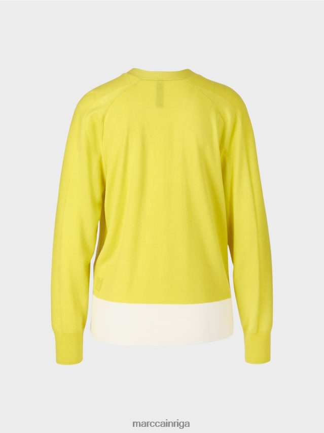 apģērbs zaļais sērs VRBHXD431 Marc Cain jaciņa ar raglāna piedurknēm