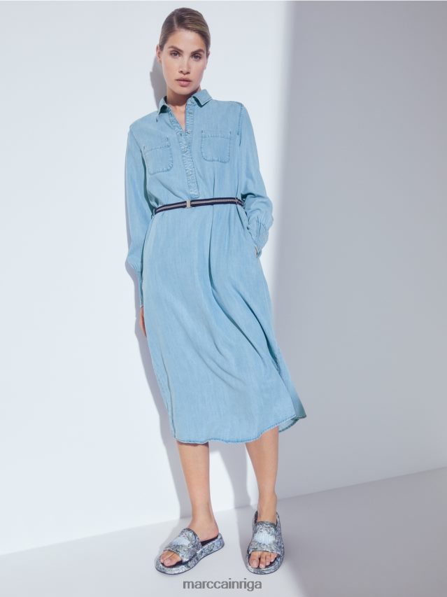 apģērbs Baby Blue VRBHXD102 Marc Cain \"pārdomāt kopā\" ​​kleita