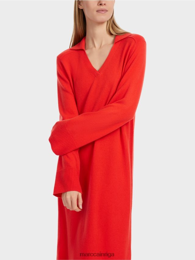 apģērbs campari VRBHXD18 Marc Cain gara adīta \"pārdomāt kopā\" ​​kleita