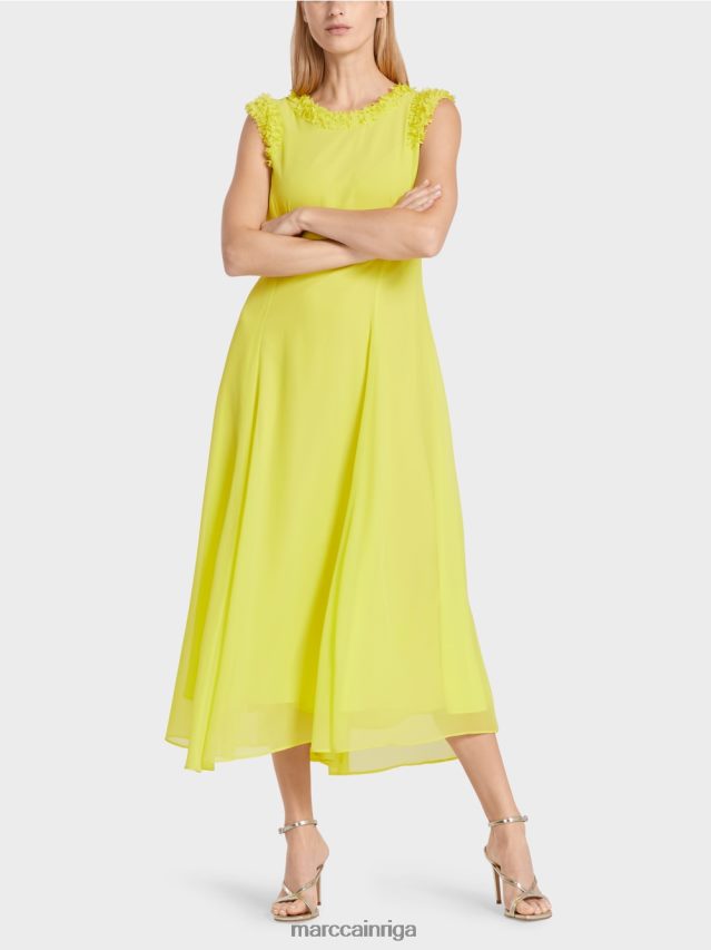 apģērbs citronzaļš VRBHXD81 Marc Cain svētku "pārdomāt kopā" ​​kleita