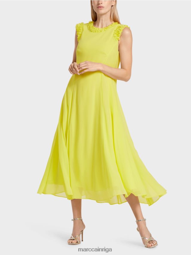 apģērbs citronzaļš VRBHXD81 Marc Cain svētku \"pārdomāt kopā\" ​​kleita