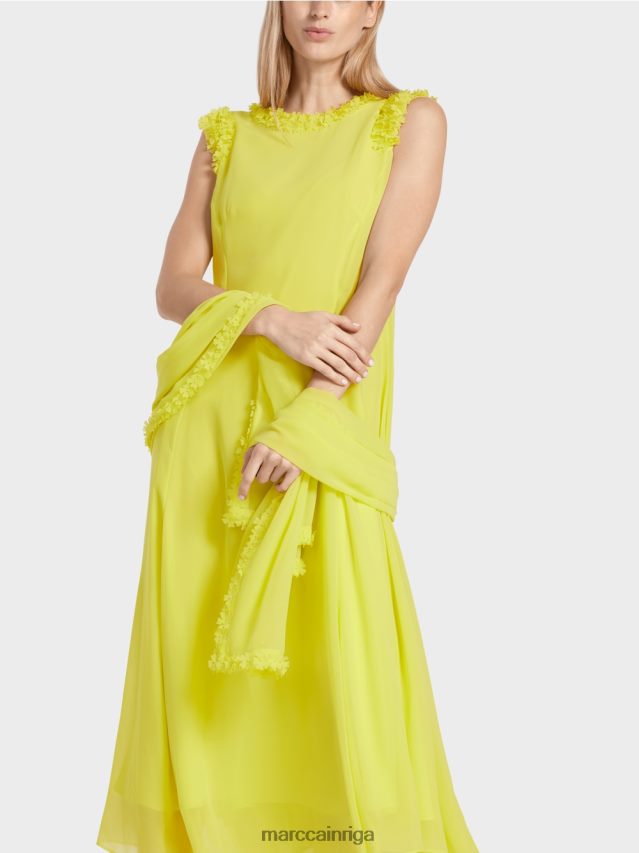 apģērbs citronzaļš VRBHXD81 Marc Cain svētku \"pārdomāt kopā\" ​​kleita