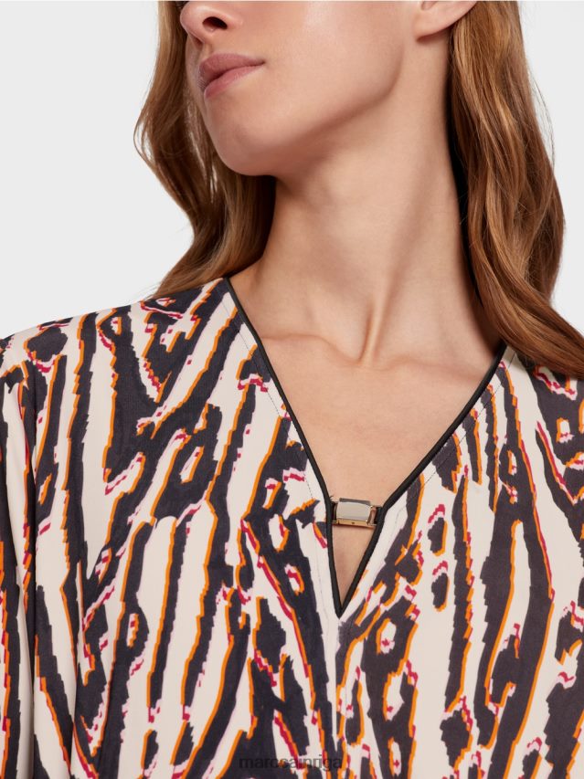 apģērbs dziļi sarkans VRBHXD62 Marc Cain kleita viskozes džersija