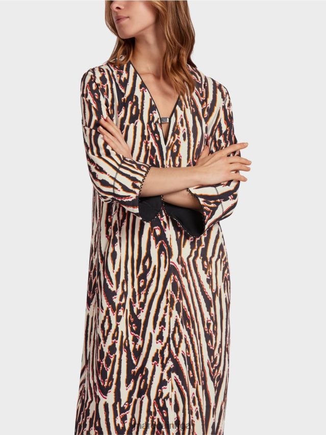 apģērbs dziļi sarkans VRBHXD62 Marc Cain kleita viskozes džersija