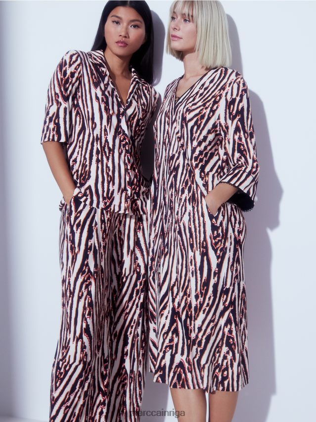 apģērbs dziļi sarkans VRBHXD62 Marc Cain kleita viskozes džersija