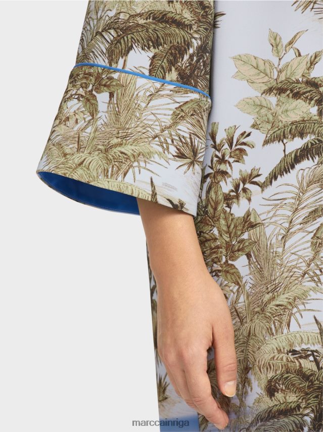 apģērbs gaiši pūderzils VRBHXD100 Marc Cain kreklkleita ar visu apdruku