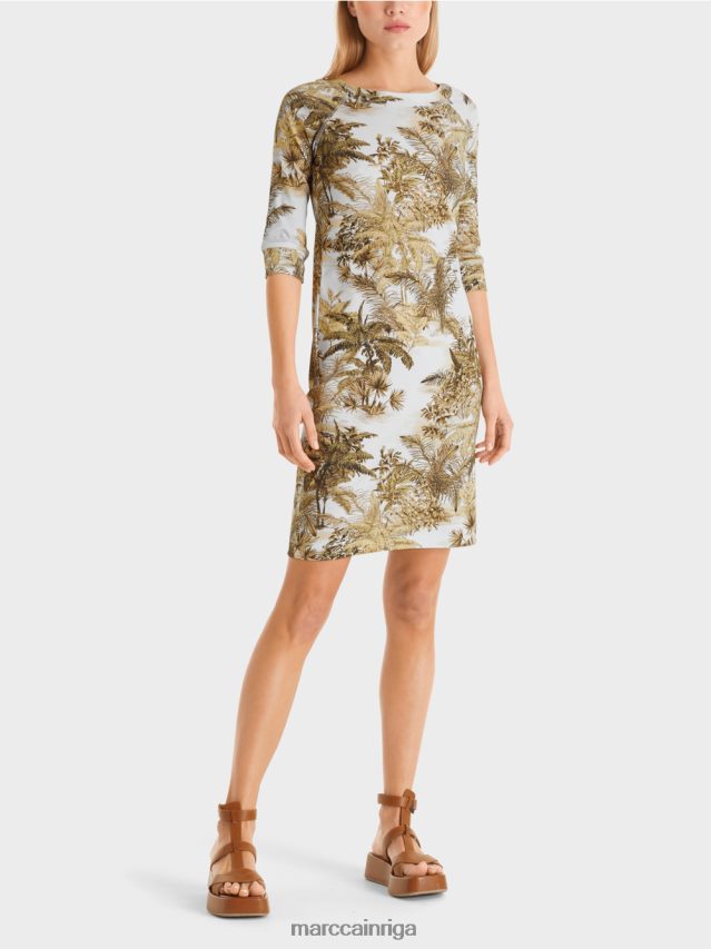 apģērbs gaiši pūderzils VRBHXD50 Marc Cain kokvilnas elastīga kleita