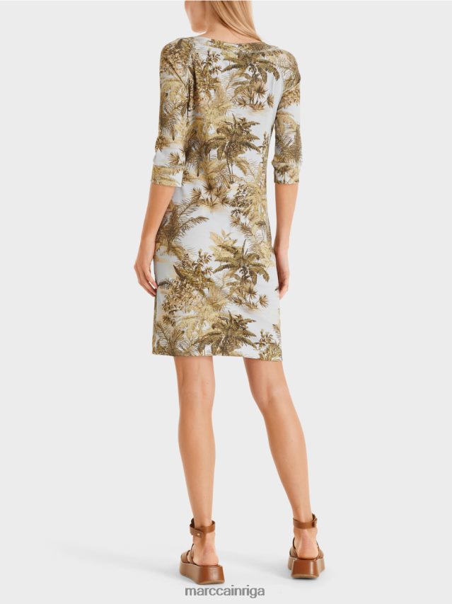 apģērbs gaiši pūderzils VRBHXD50 Marc Cain kokvilnas elastīga kleita