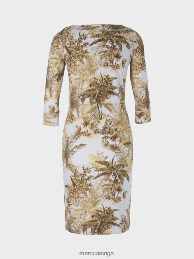 apģērbs gaiši pūderzils VRBHXD50 Marc Cain kokvilnas elastīga kleita