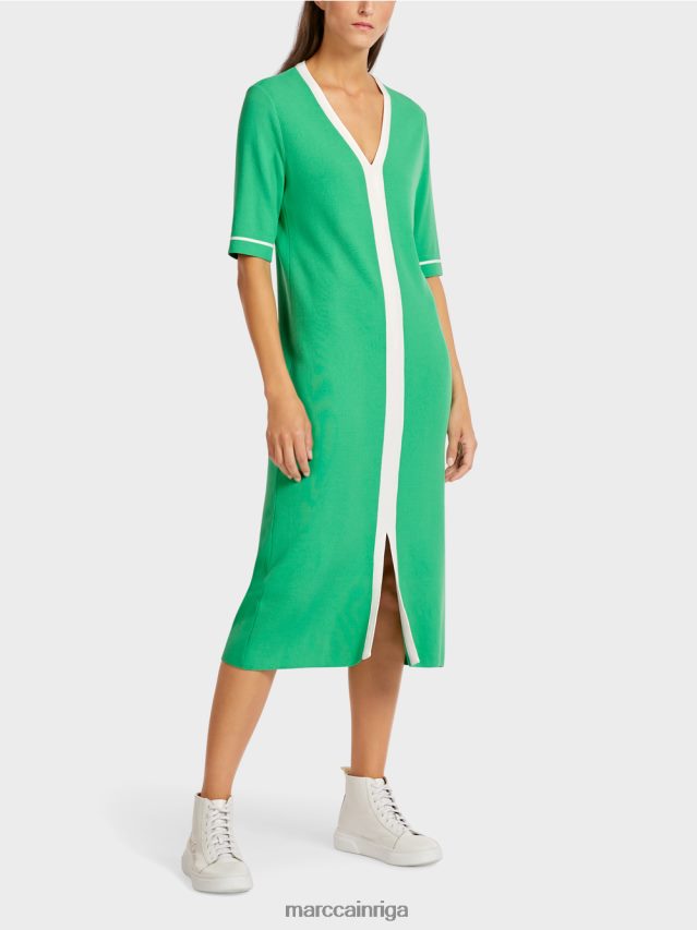 apģērbs gaišs skuķis VRBHXD109 Marc Cain "pārdomāt kopā" ​​trikotāžas kleita