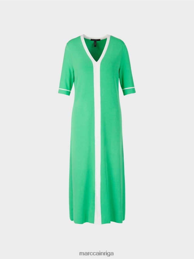 apģērbs gaišs skuķis VRBHXD109 Marc Cain \"pārdomāt kopā\" ​​trikotāžas kleita