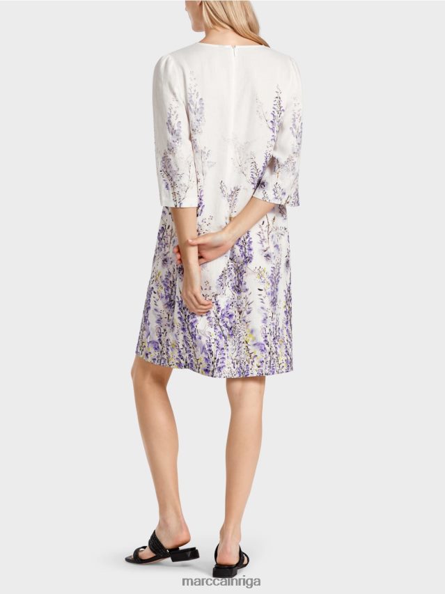 apģērbs gandrīz balts VRBHXD77 Marc Cain lina a-line kleita